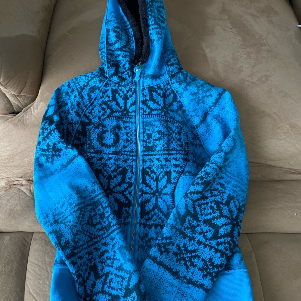 Blue and Black Limited Edition Hoodie with Fleece Lined Hood.